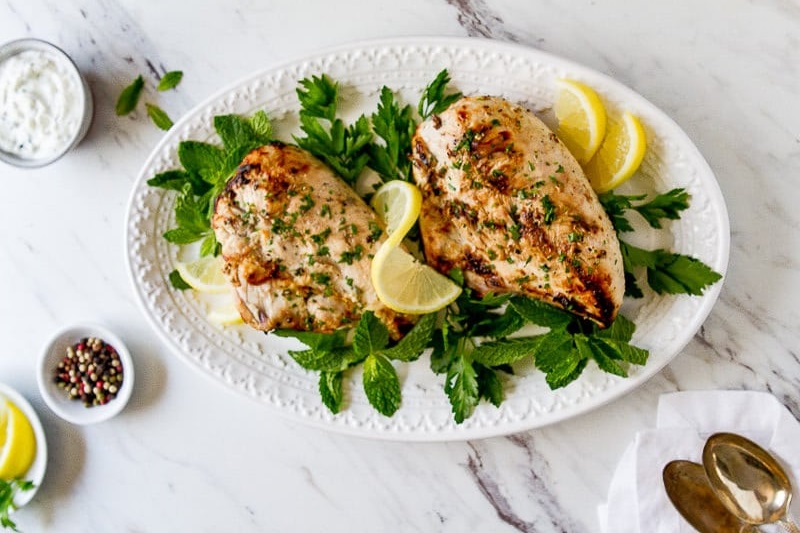 Lemon & Yogurt Chicken Flatbreads